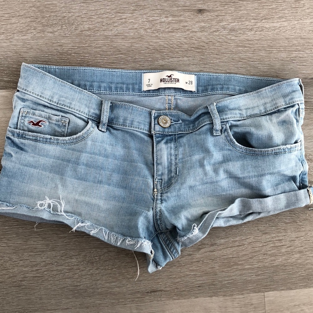 Hollister Light Wash Jean Shorts